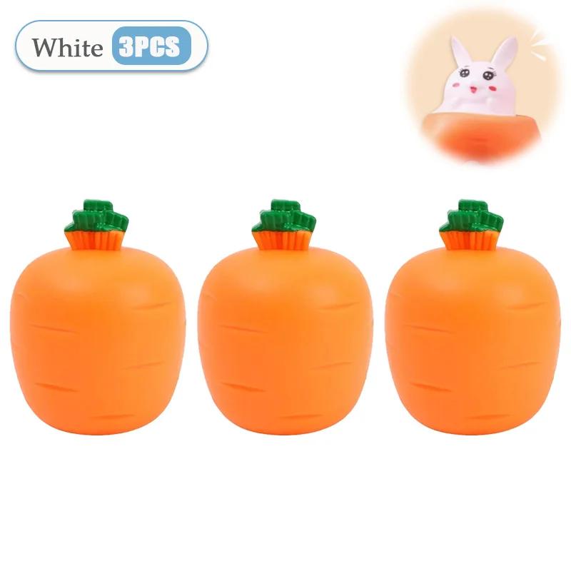 1-40PCS Carrot Rabbit Stress Relief Squeeze Toy Telescopic Radish Rabbit Toy for Kids Fun Easter Gift for Children
