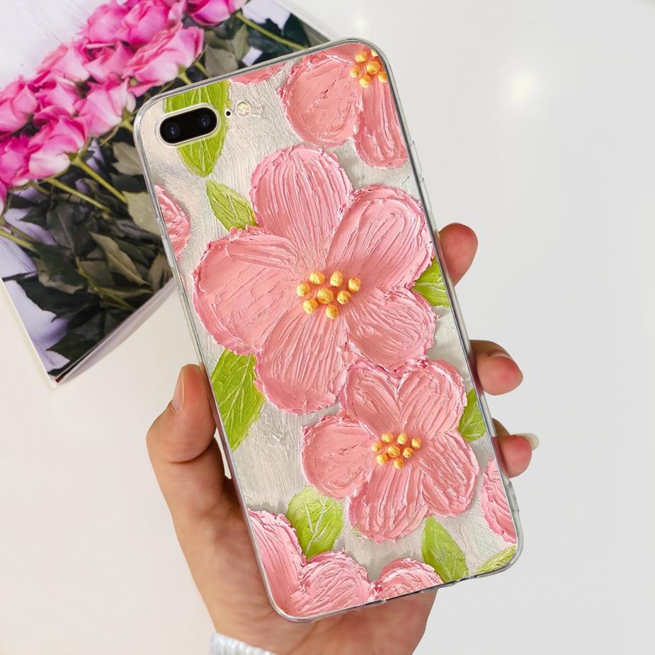 For Apple iPhone 5 5S SE Case Cute Painted Cover Clear Silicone Soft TPU Phone Case For iPhone SE 2020 2022 iPhone5 Fundas Coque
