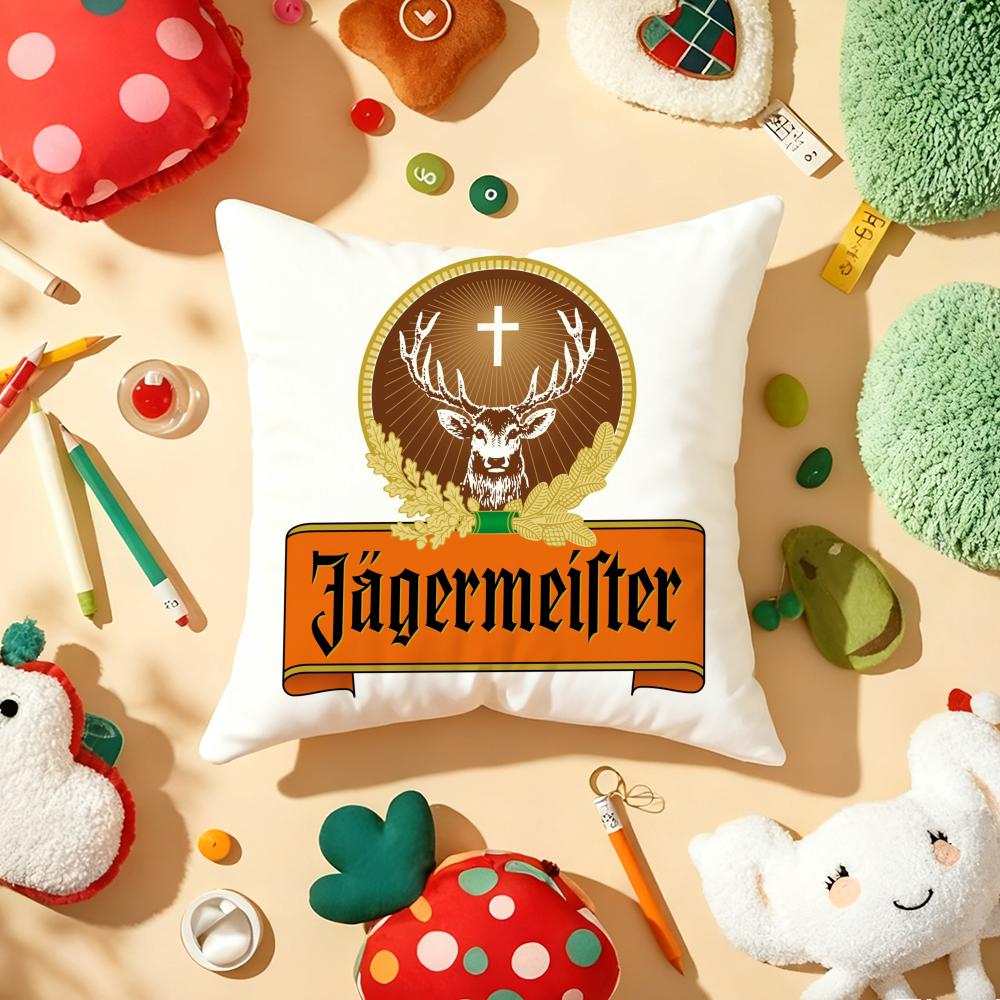 J-Jager-M-Meisters-S Pillow Case Plush Fabric Soft Double-Sided Printed Sofa Warm Winter Home Gift Cushion Cover