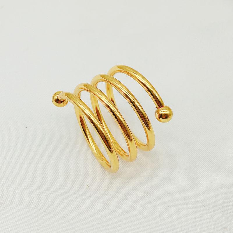 6 ks/lot Kovový pružinový kroužek na ubrousky drátěný kroužek na ubrousky svatební hotelové stolní nádobí spona na ubrousky stolní dekorace