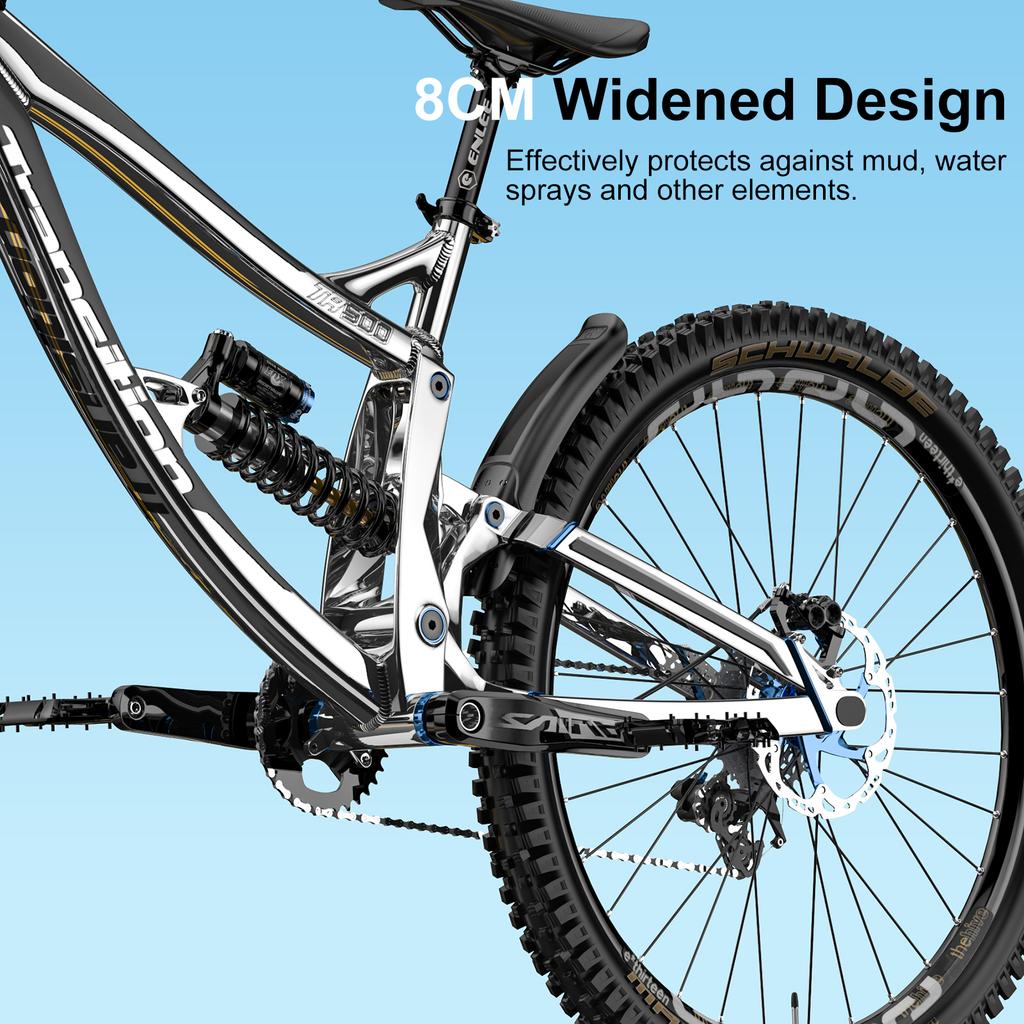 2pcs Mountain Bike Mudguard Front Rear Fender Set MTB Bike Fenders Mountain Bicycle Accessories