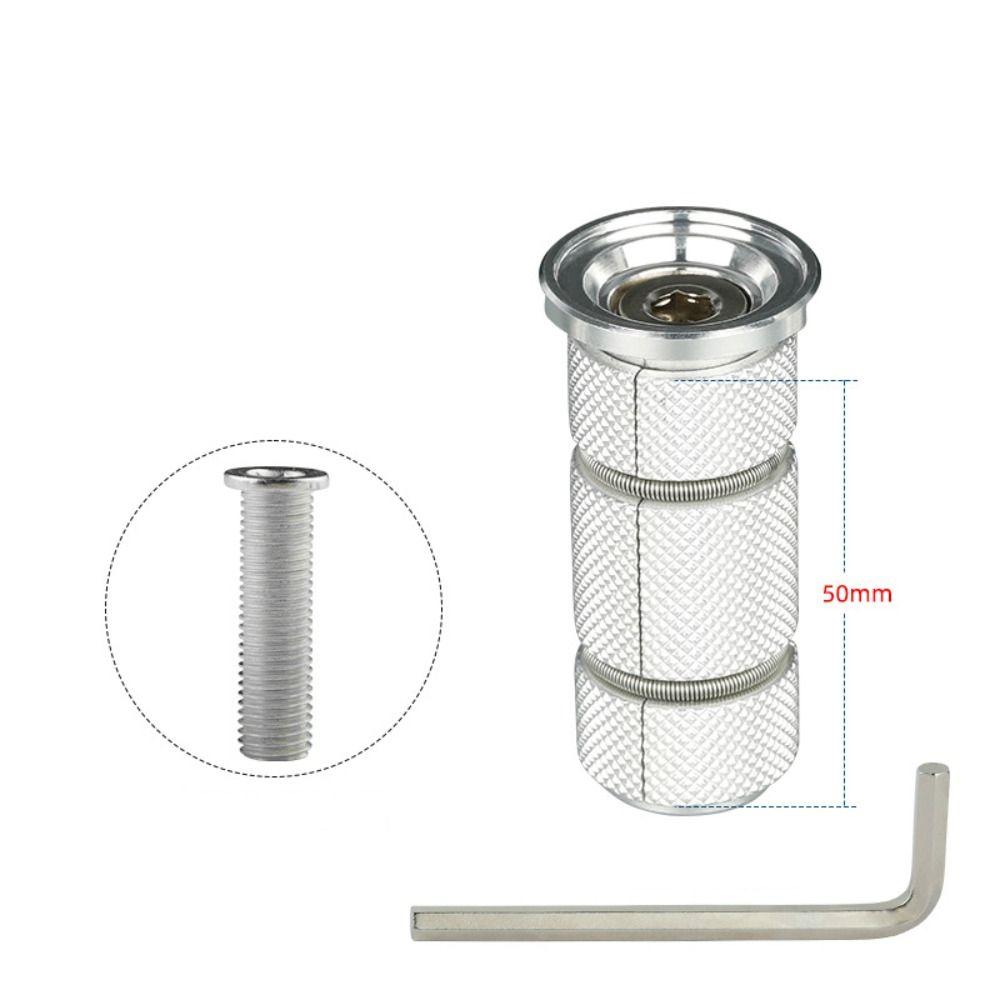 Aluminum Alloy Bicycle Fork Steerer Silver Star Nut Adjuster Carbon Compression Plug  Bicycle