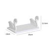 1-4PCS Wall Mounted Swan Storage Shelf No Drilling Rack Durable Plastic Kitchen Bathroom Towel Organizer Space Saver