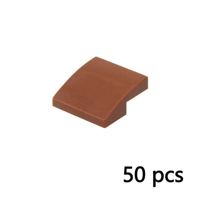 50pcs Assembles Particles Slope Curved 2x2 Building Blocks DIY Bricks Educational MOC Tech Parts Toys Compatible with 15068