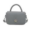 Fresh lady 2025 summer new star bright diamond chain texture simple portable shoulder crossbody small square bag