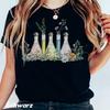 Cute Floral Test Tubes Tshirt Graduation Lab Colleague Gift Biology Teacher Tshirt Chemistry Laboratory Technology