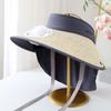 Long-lasting Rechargeable Fan Hat Portable Wide Brim Fan Hat Fishing Sun Shading Cap  Travel