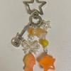 Aesthetic Y2k Beaded Green Japanese Melon Ramune Soda Star Keychain and Korean Soda Keychain