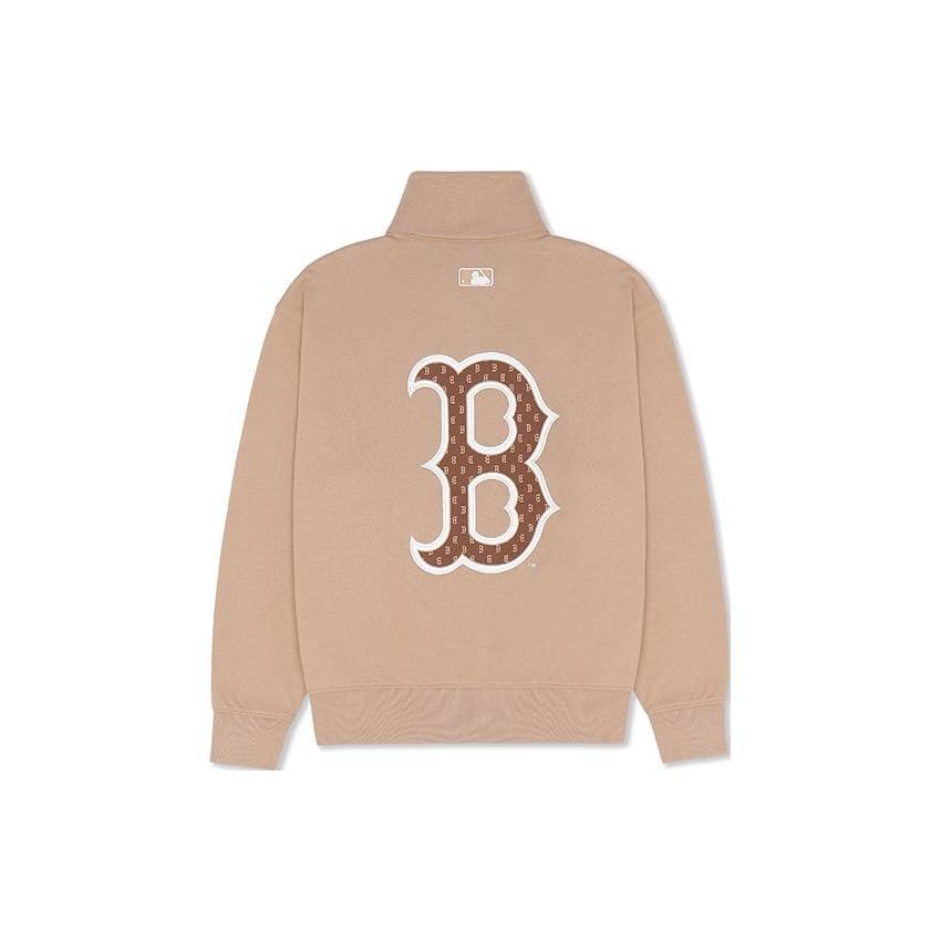 

New MLB Sweatshirt Unisex Beige Yellow 3ATRM1034-43BGS M