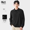 Baleno S&K Men's Waffle Knit Long Sleeve Polo Shirt