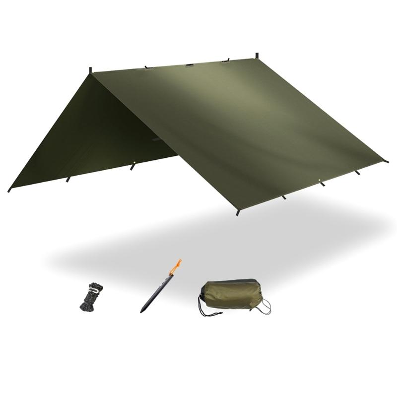 Waterproofs Campings Tent Tarps Hikings Shelters Outdoor Garden Canopy Beach Sunshades for Hiking, Campings, Backpacking