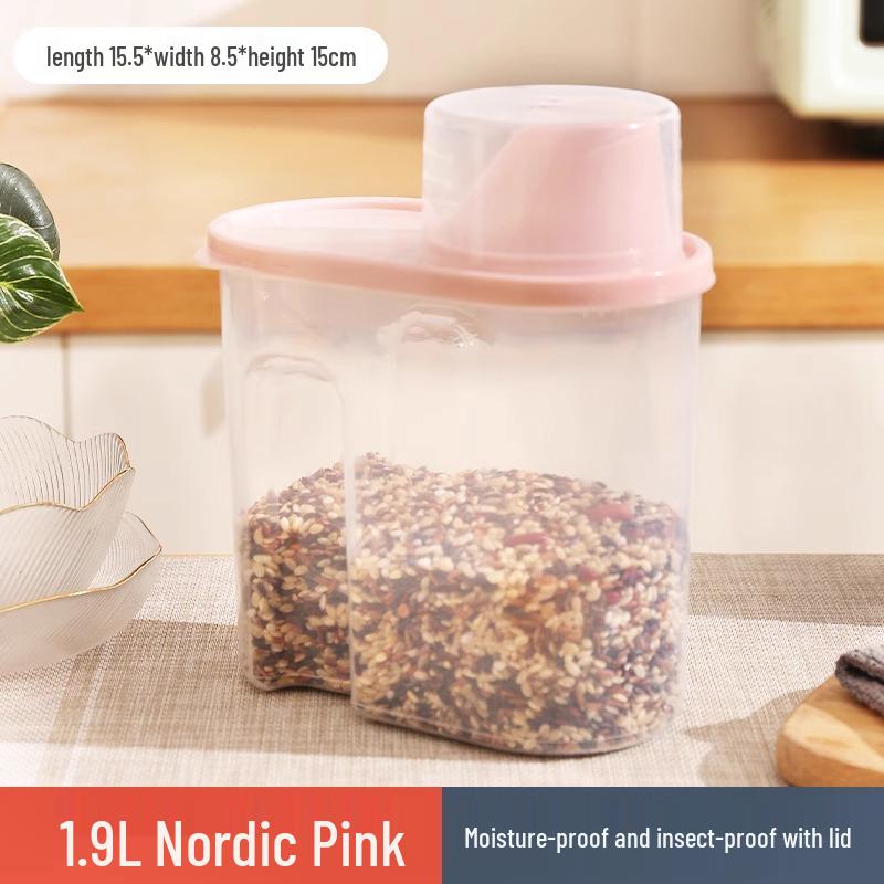 24-Piece Kitchen Grain Storage Set: Insect & Moisture-Proof Sealed Rice Buckets