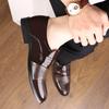 Large size British men's business ins dress leather shoes foreign trade men's shoes fashion lazy single shoes wedding