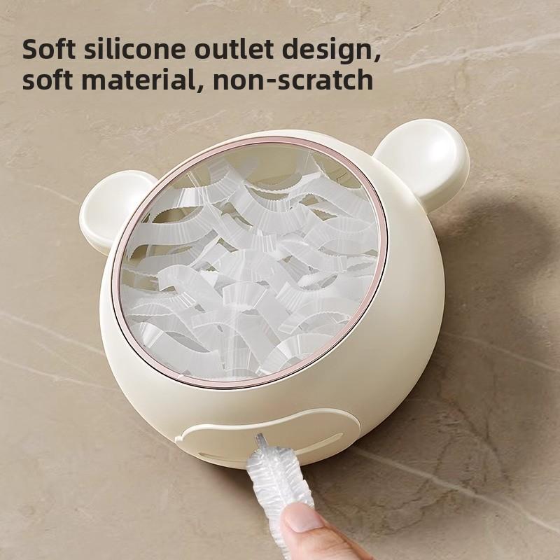 No-hole Wall-mounted Extractable Disposable Kitchen Household Cling Film Cover Storage Box
