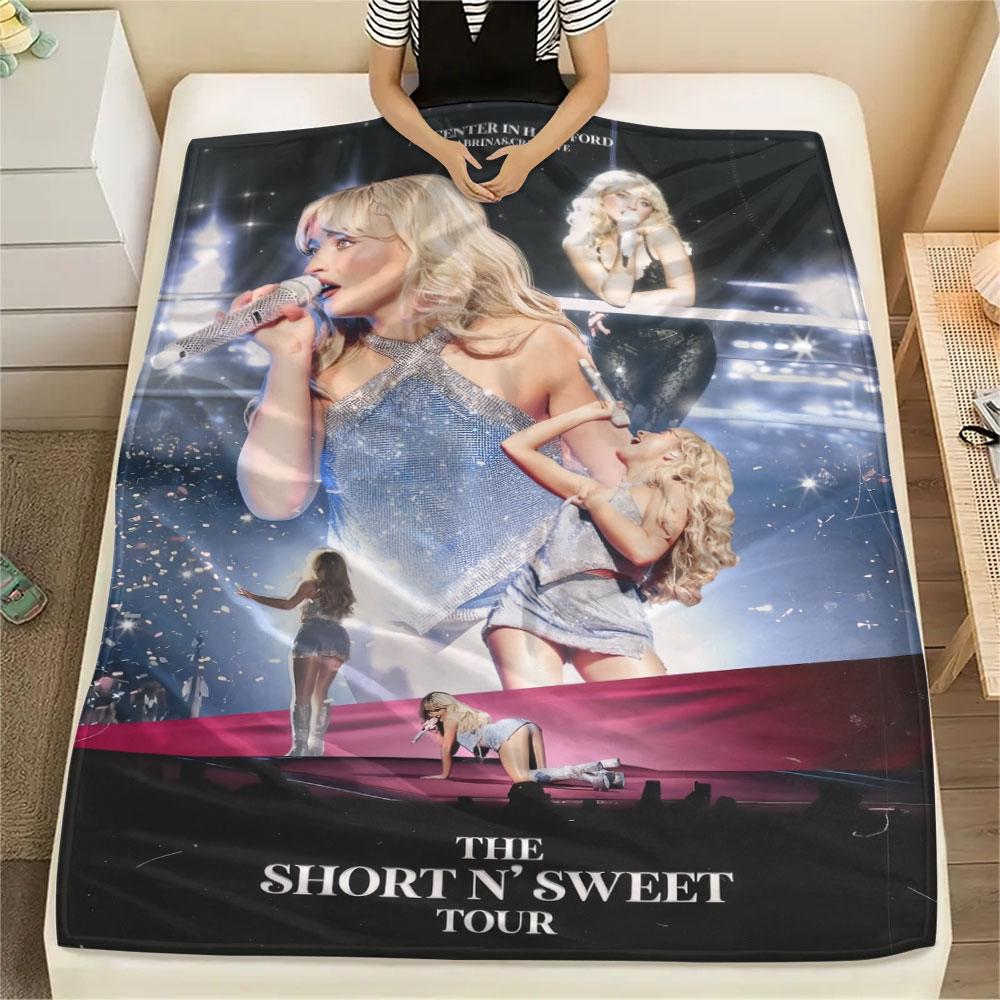 1PC Sabrina Carpenter Soul Blanket, High quality Comfortable for All Seasons, Home Decor, Warmth and Comfort