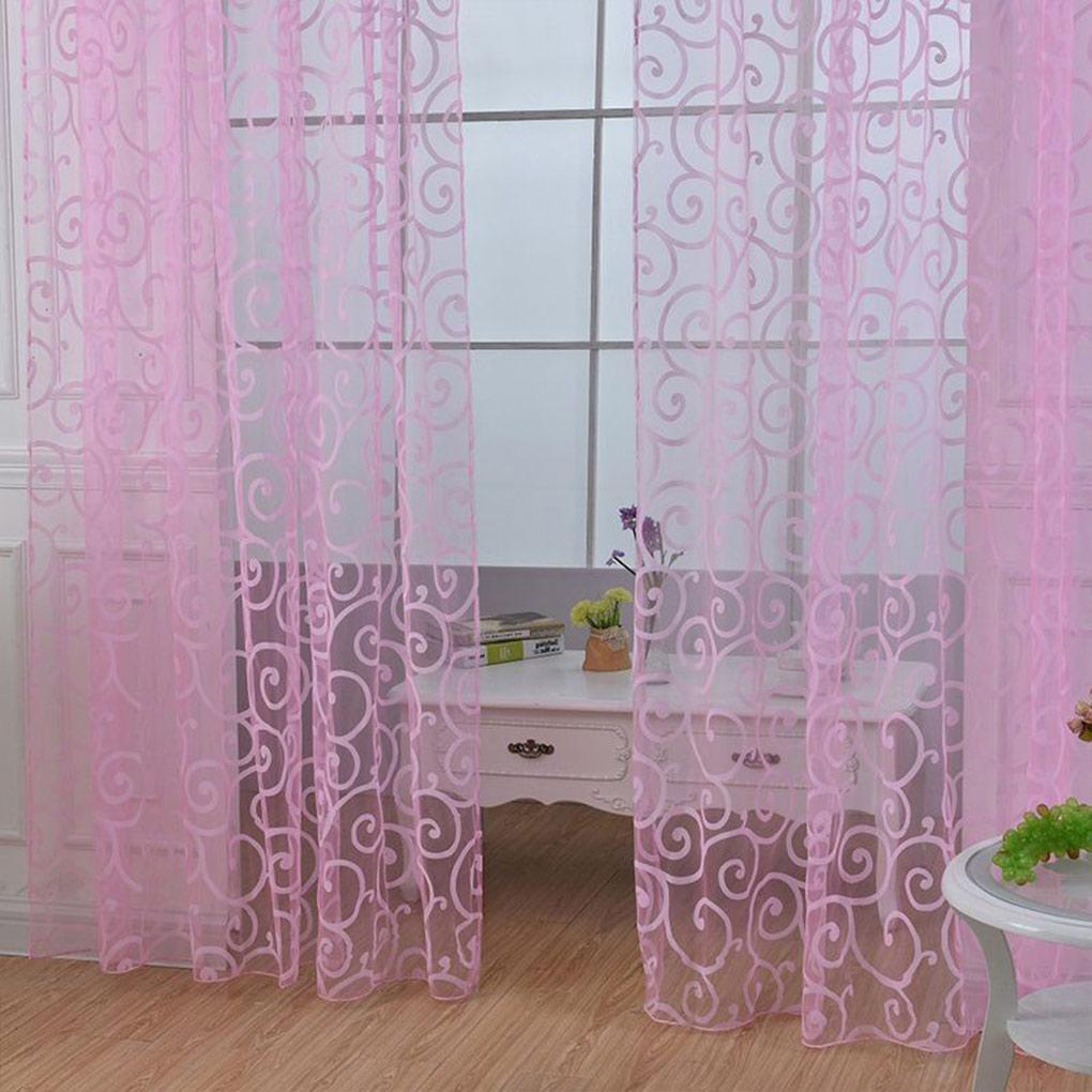 Домашний Отель Романтичная Оконная Штора Гостиная Спальня Флок Дышащая Мягкая Полное Затемнение Декор Мебельный Аксессуар