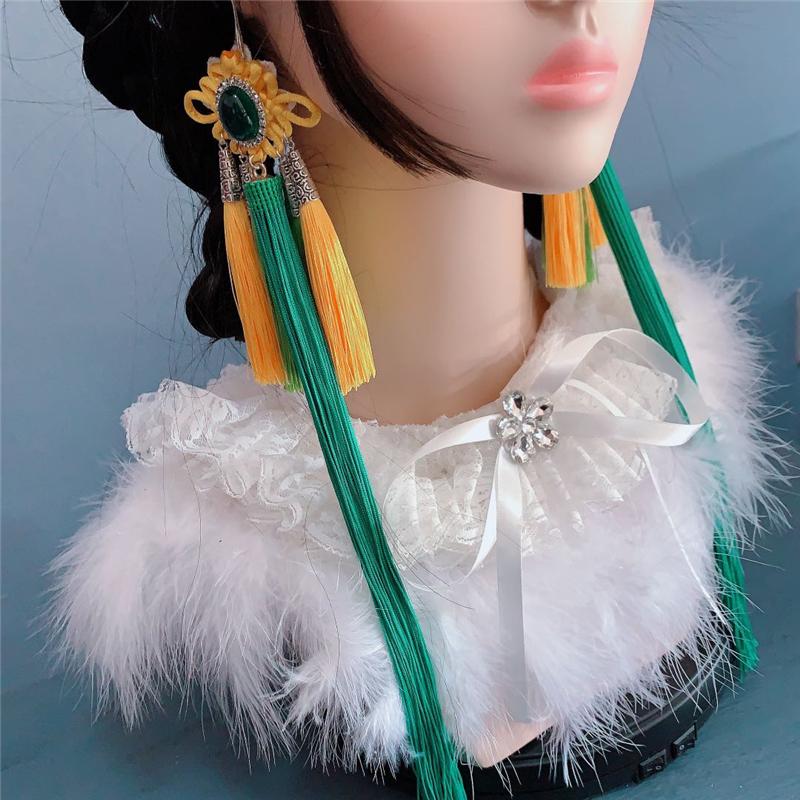 Bohemia Style Earrings Chinese Knot Lantern Pendant Long Tassel Earrings For Women Jewelry Accessories Christmas New Year Gift