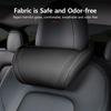 Car Neck Pillow Both Side Pu Leather Headrest Pillow Automobile Seat Neck Rest Seat Head Support Pillow Used For Tesla Model Y 3