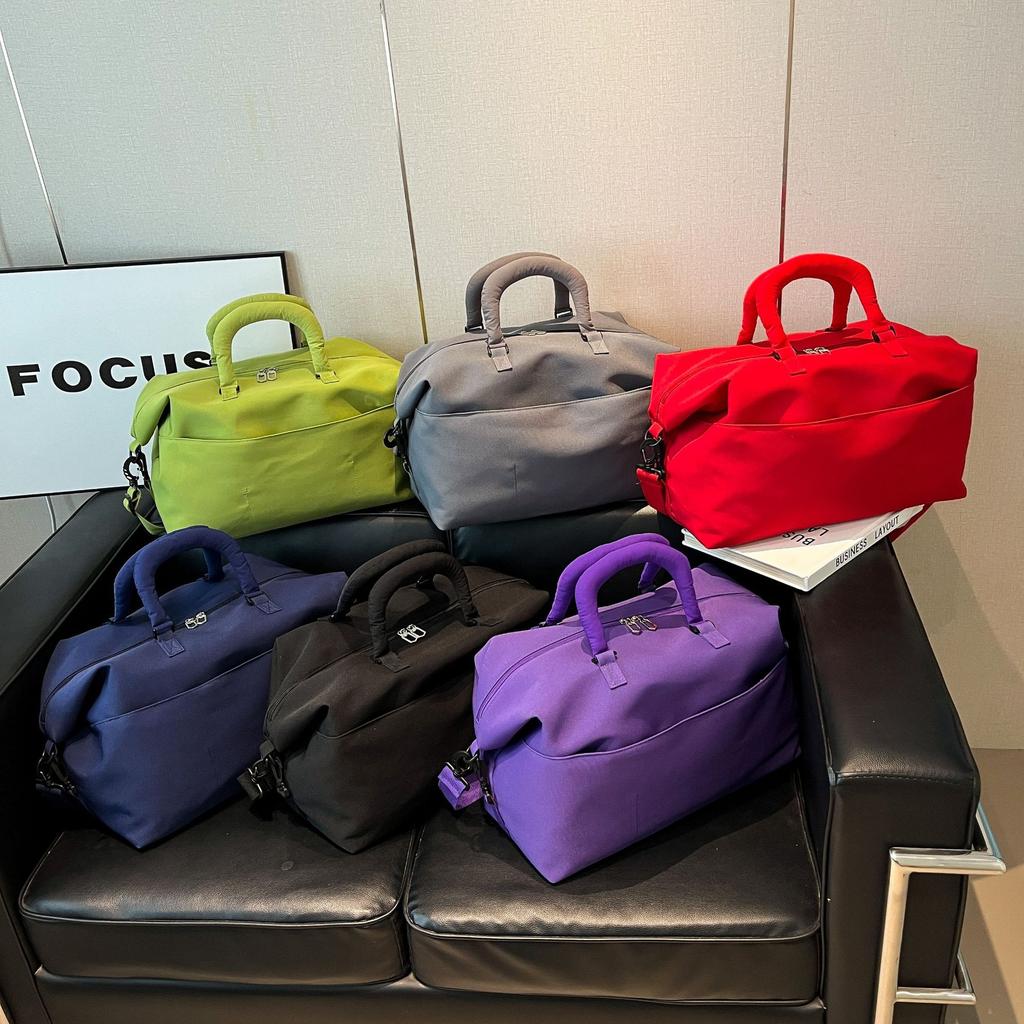 Simple and Stylish Multi-colored Short-distance Travel Bag, and Lightweight for Business Travel, Tie Rod Luggage, Boarding Accommodation Fitness Bag
