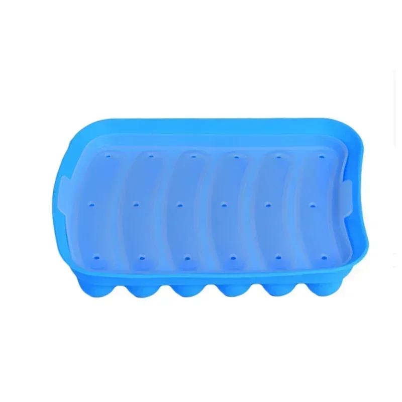 Silikonová forma na výrobu klobás DIY Silikonová ručně vyrobená forma na hamburgery na párky v rohlíku Opakovaně použitelné kuchyňské doplňky Gadget pro koláč na pečení koláčů