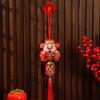 Pack Of 2 Chinese New Year Plush Decoration for Entrance Living Room Easy To Install Spring Festival Ornaments