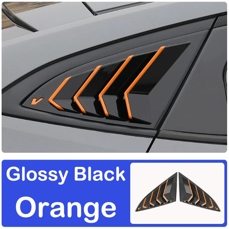 DinCh 2pcs Rear Triangular Window Decorative Shutters Louvers Spoiler Panel For Changan UNIV UNI-V -2026