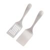 2 Pack Stainless Steel Spatulas Set Barbecue Slotted Turner Cooking Utensils for Kitchen Camping Grilling Frying