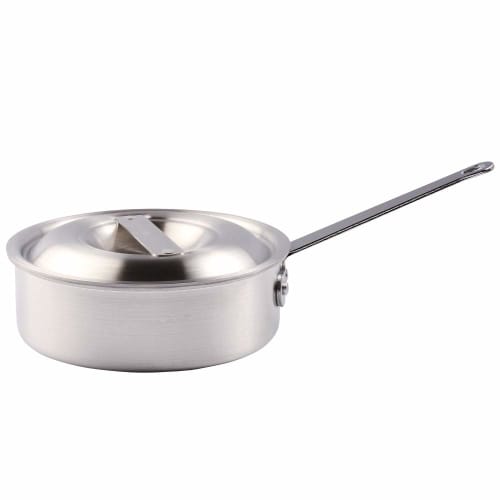 KIPROSTAR Commercial Aluminum Saucepan, Shallow, 15cm, 1.0L Capacity (Gas Only)