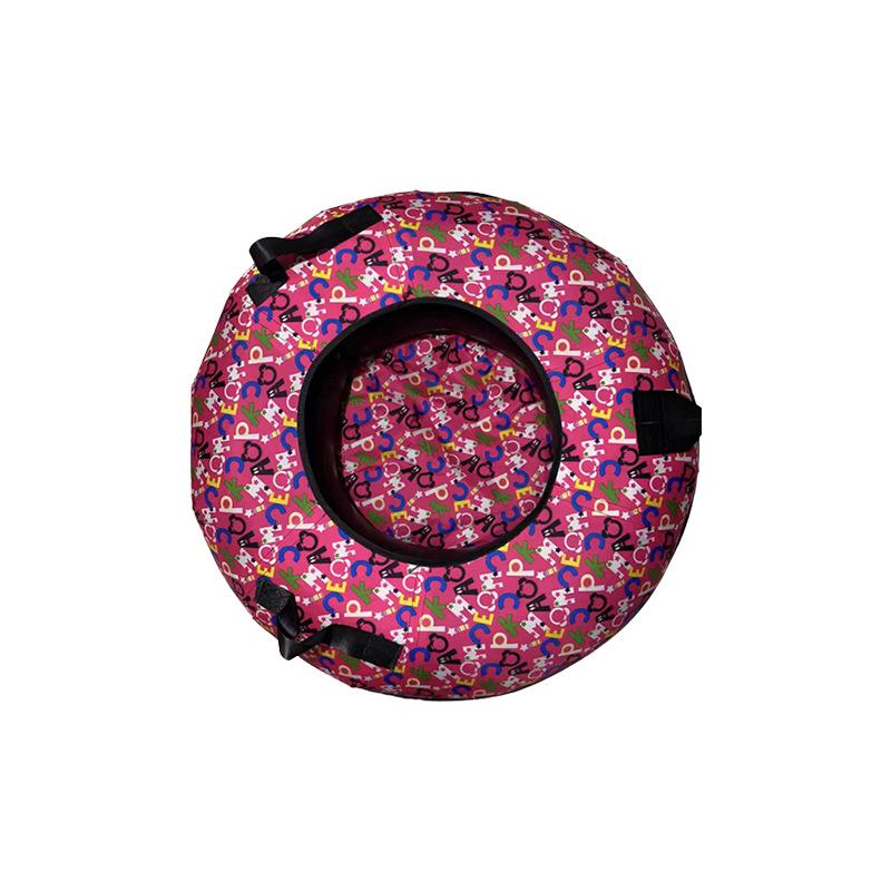 Durable PVC Snow Tube: Inflatable Wear-Resistant Toy for Snow, Drifting, and Grass Sliding