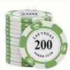 10pcs/lot Clay Las Vegas Poker Chips 14g Set Casino Coins 40mm Coin Poker Chips Entertainment Dollar Coins Card Game LasVegas