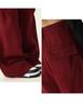 Women's Retro High-Waist Red Wide-Leg Jeans - Slimming, Versatile & Trendy