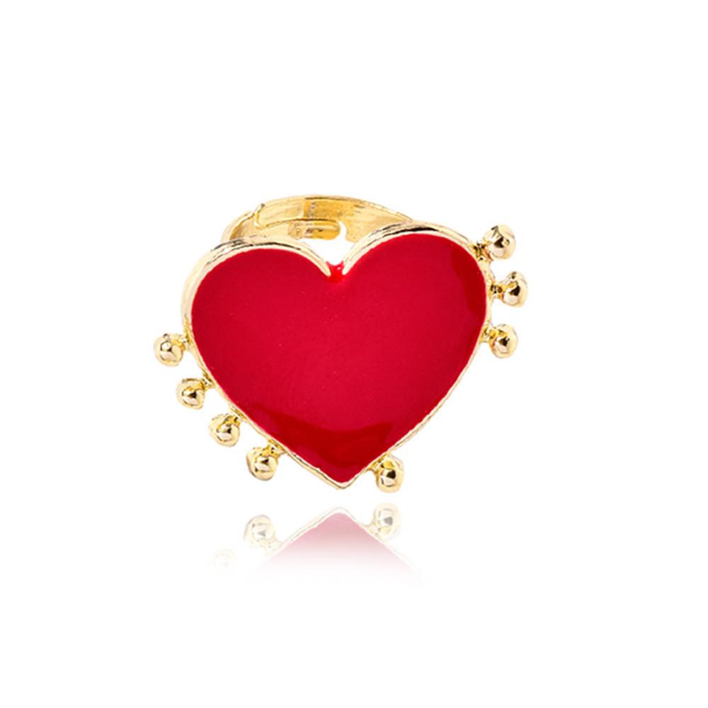 Artistic Eye Heart Ring For Women Alloy Material Ideal For Special Occasions