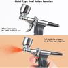 Uouteo Airbrush Trigger Gun Air Brush Gun with 0.3 Mm Needles 7CC &10 CC Cup for Painting