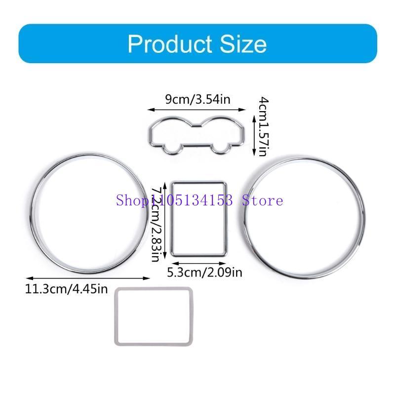 Hg89 Speedometer Dashboard Gauge Rings Trim Speedometer Bezel Trim Automotive Interior Accessories for MKIV 97-03