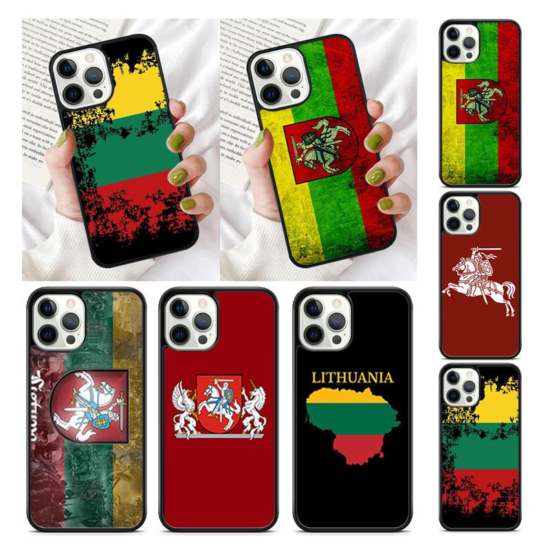 Lithuania Flag Phone Case Cover for iPhone 17 Air 16 16e 15 13 14 11 12 Pro Max Plus Coque Fundas Shell