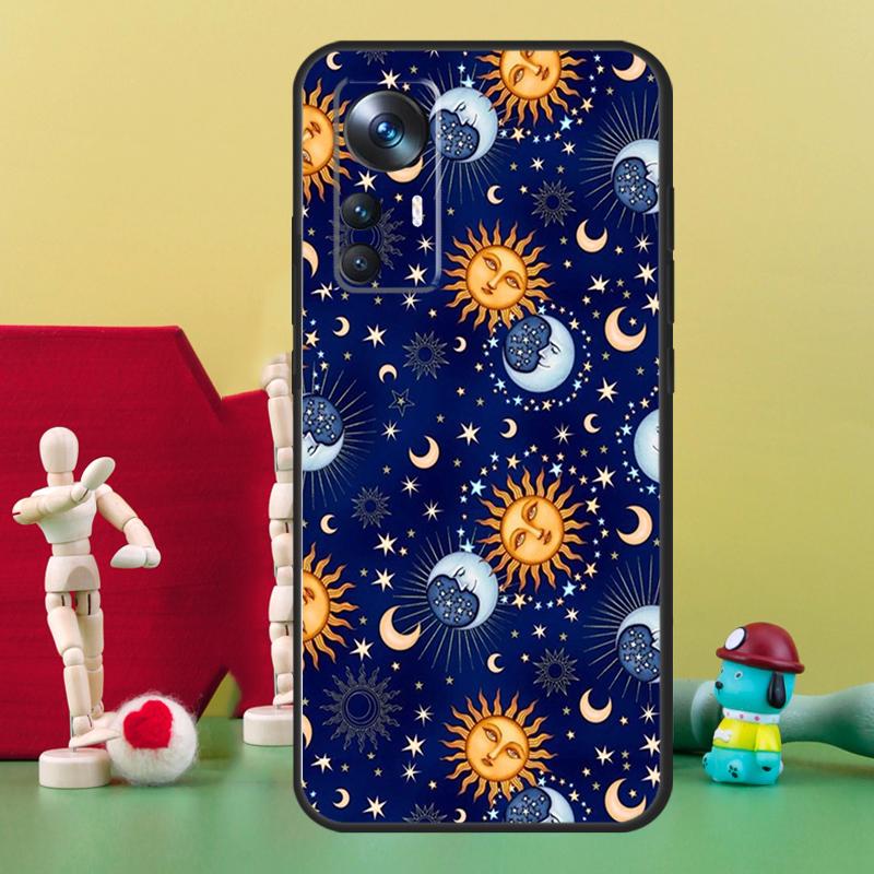 Sun Moon Face Case For POCO X5 X4 X3 F5 Pro M4 F4 GT C40 F3 Cover For Xiaomi 11T 12T Pro 13 11 12 Lite