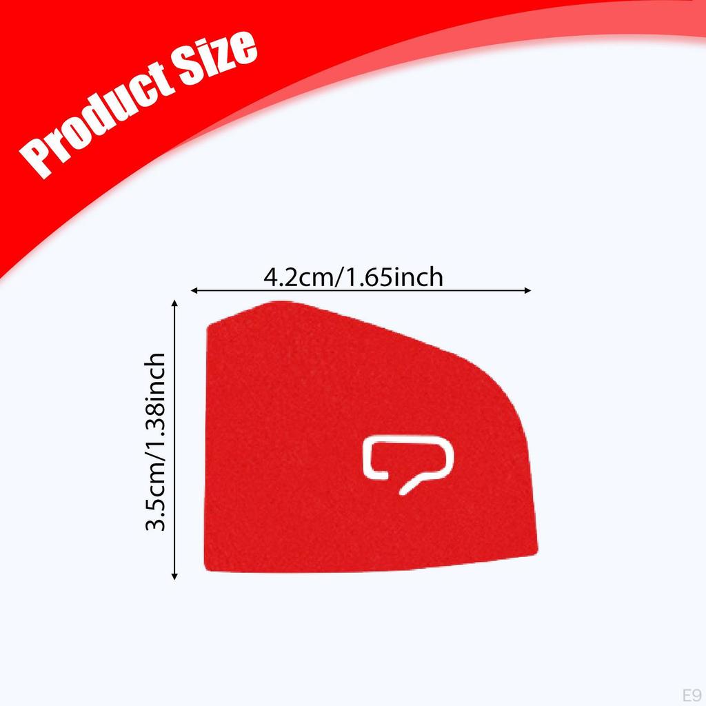 4 Pieces Car Door Switch Button Stickers Covers Interior Decoration Premium Replacement