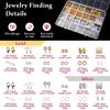 Jewelry Making Supplies Set Head Pins Lobster Clasps Chains Jump Rings Earrings Clasps Hooks for DIY Jewelry Making Accessories