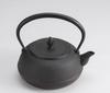 Iwachu Iron Kettle, 18-inch, Round and Flat, IH Compatible, Black Finish (Kamayaki), 1.7L, Nanbu Ironware, 11721