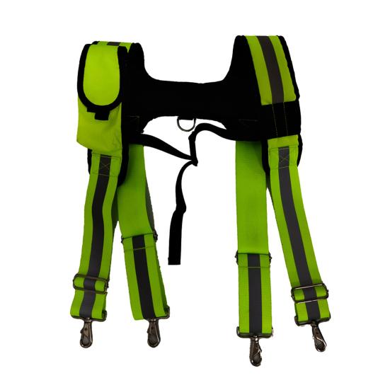 Work Tool Belt Suspenders for Construction Electrician Tool Belt with Adjustable Straps with Detachable Phone Pencil Holder Reduce Stress
