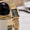 Minimalist Womens Square Quartz Watch With Alloy Case For Casual Office Wear