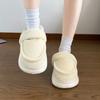 Light commuter casual cotton shoes round head platform slippers women's 2025 autumn and winter new height-increasing versatile Mao Mao shoes