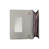 Gucci Brand letter logo snap closure leather shoulder crossbody wallet women's light gray