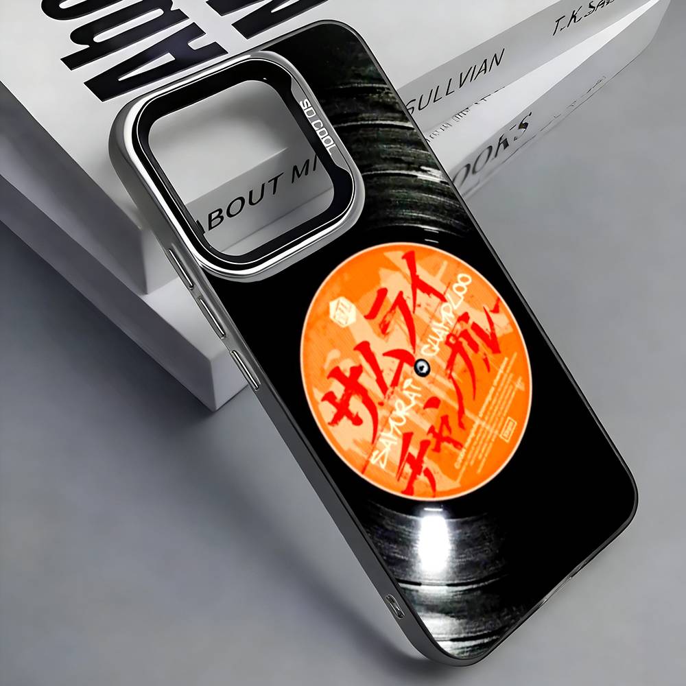 Anime S-Samurai C-Champloo Phone Case For iPhone 17,16,15,14,13,12,11 Plus,Pro Max,Colored Silver Phone Case iPhone13