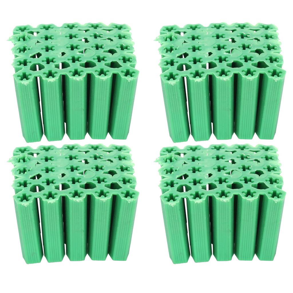 100Pcs M6 Expansion Pipe Plastic Wall Plug Fixing Expansion Tube Accessory Green