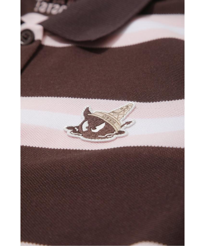 WAAC Women Stripe Loose-Fit Polo Wwtcm26503Brd