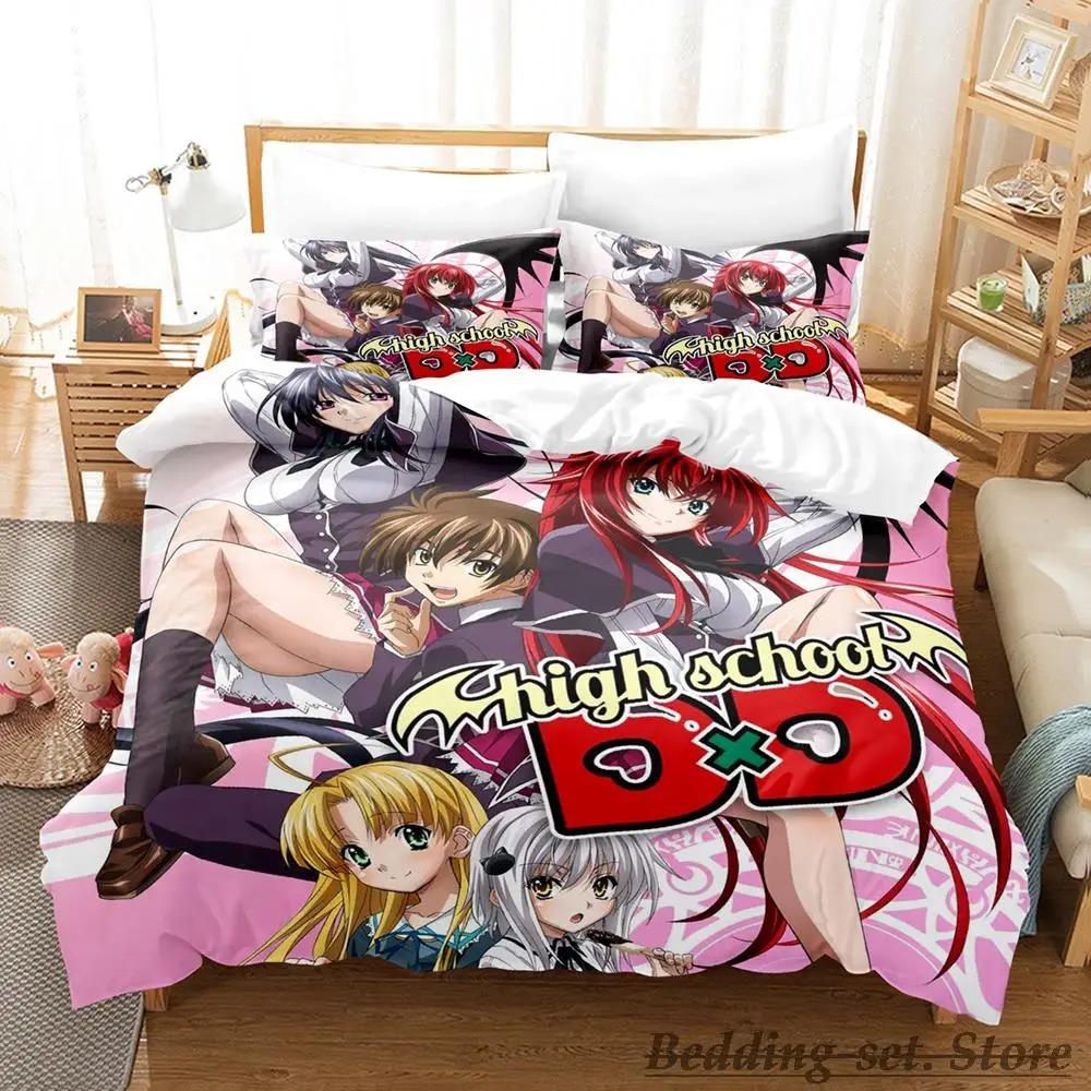 Comfortable Anime Print Bedding Set With Duvet Cover And Pillowcases Single Twin Full Queen King Sizes For Adults And Kids