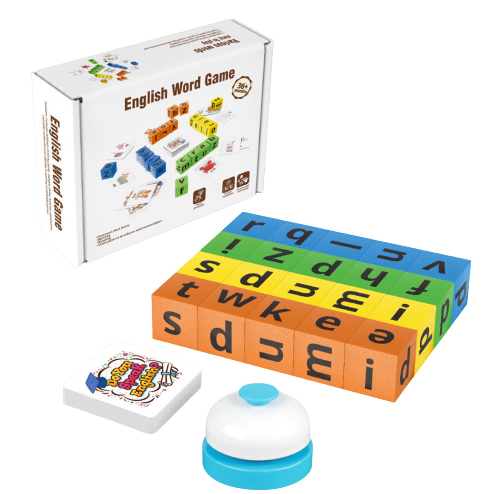 

Fun Word Puzzle For Children - Matching English Letters For Ages 3-6 Years Old - Early Education Product One Size