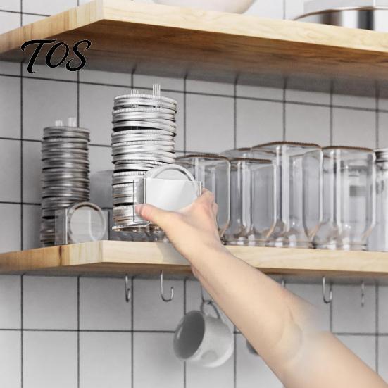 Supplies Organization Holder Mason Jar Lid Holder, Storage Rack for Holds 12 Lids & Rings, Organizer Compatible with Regular Wide Mouth Jar, Vertical