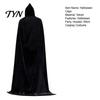 Maskerade Feest Outfit Accessoire Unisex Volwassenen Met Capuchon Mantel, Fluweel Vampier Tovenaar Cape, Renaissance Halloween Mantel met Capuchon Middeleeuws Kostuum voor Heks
